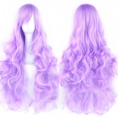 Long Curly Cosplay Wig – Synthetic Party Wig for Women