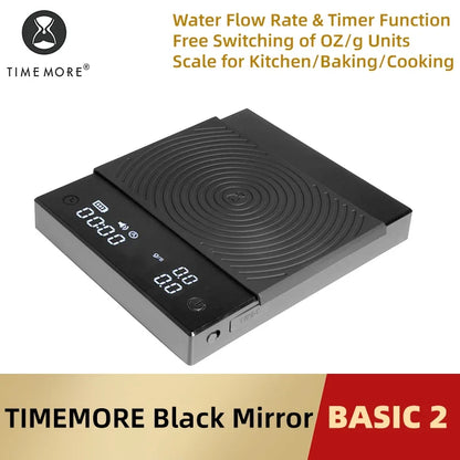 Timemore Black Mirror Basic 2 Coffee Scale with Flow Rate & Timer