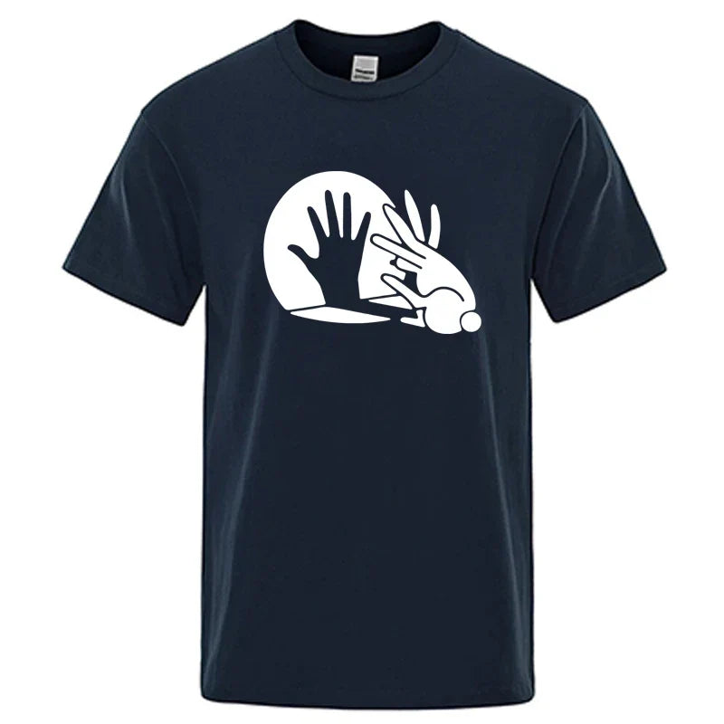 Shadow Puppet Graphic T Shirt Funny Cotton Blend Tee