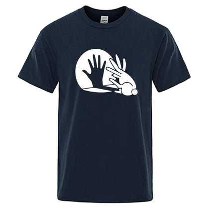 Shadow Puppet Graphic T Shirt Funny Cotton Blend Tee