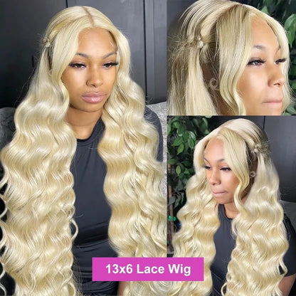 613 Blonde Body Wave Lace Front Wig Human Hair 13x6 13x4
