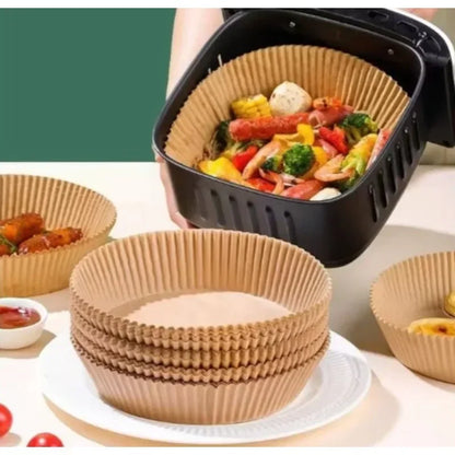 Air Fryer Disposable Parchment Paper Liners – Non-Stick Baking Mats