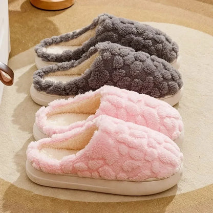 Fluffy Plush Slippers Non-Slip House Shoes for Men and Women
