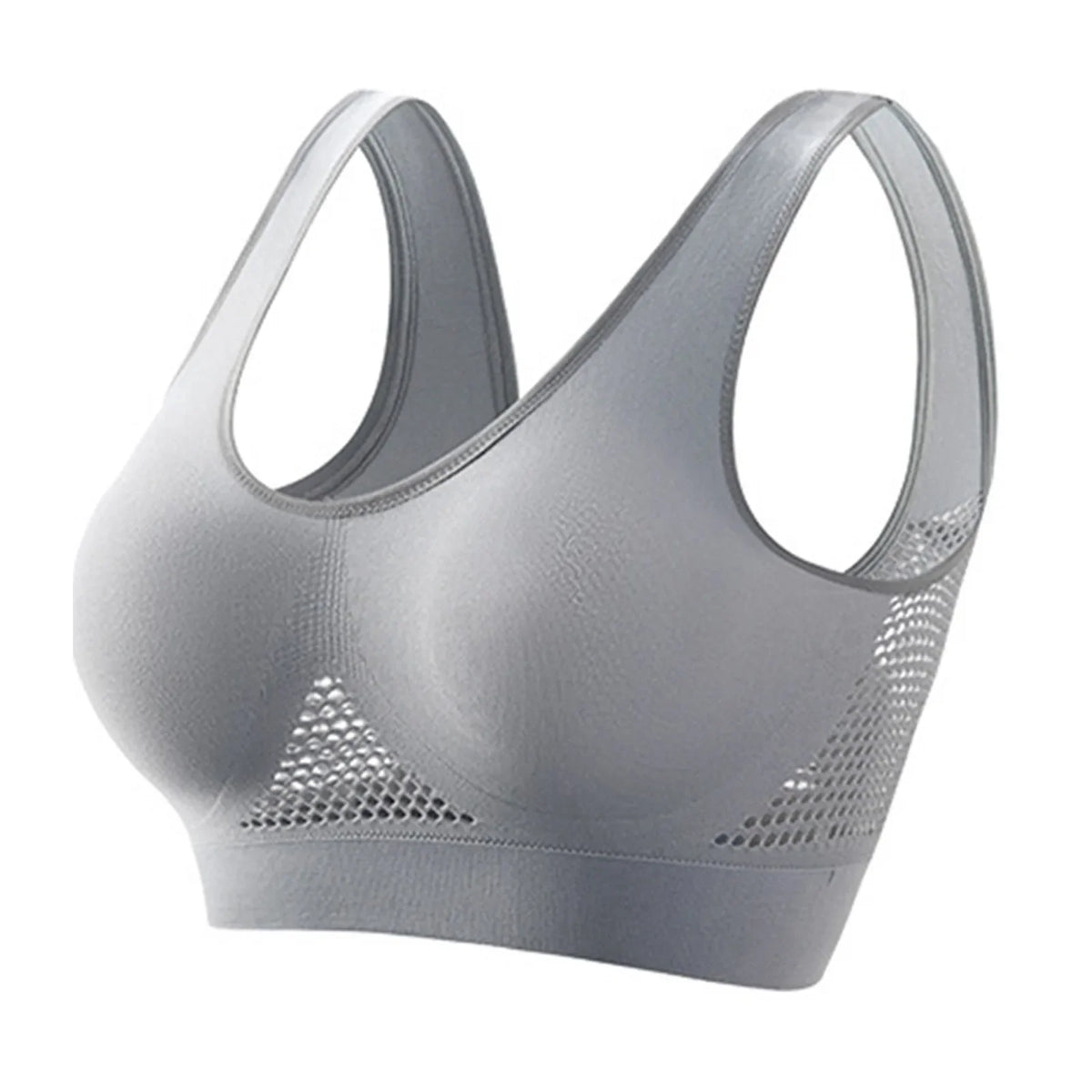 Seamless Sports Bra – High Support, Shockproof, Breathable Mesh