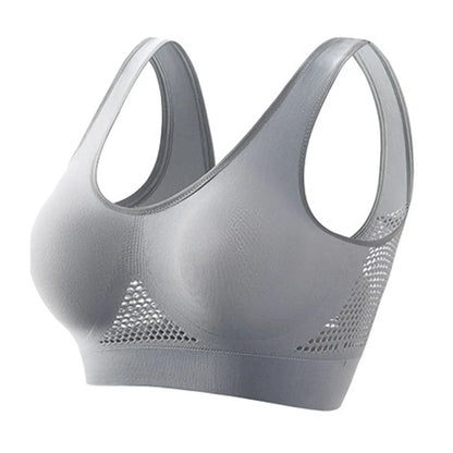 Seamless Sports Bra – High Support, Shockproof, Breathable Mesh
