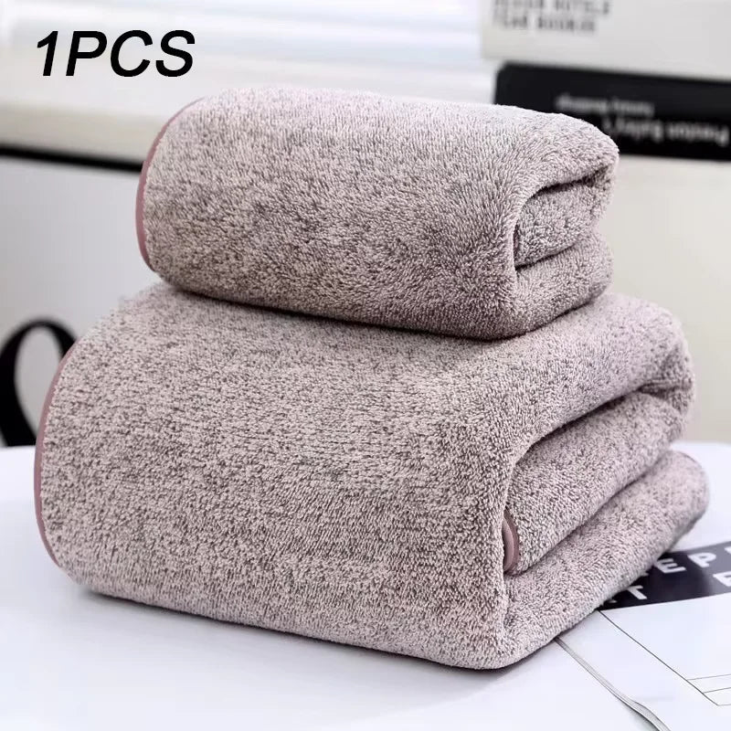 Bamboo Charcoal Coral Velvet Bath Towel – Super Absorbent