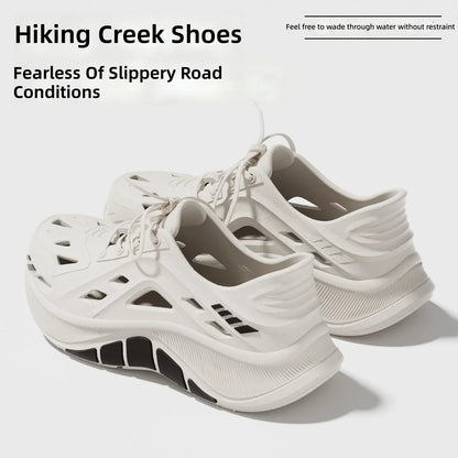 Men's Hollow Clog Sneakers – Non-Slip Outdoor Beach Garden Shoes