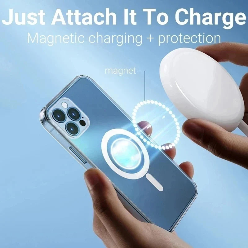 Clear MagSafe Magnetic Case for iPhone 11–16 / X / XS / XR / SE