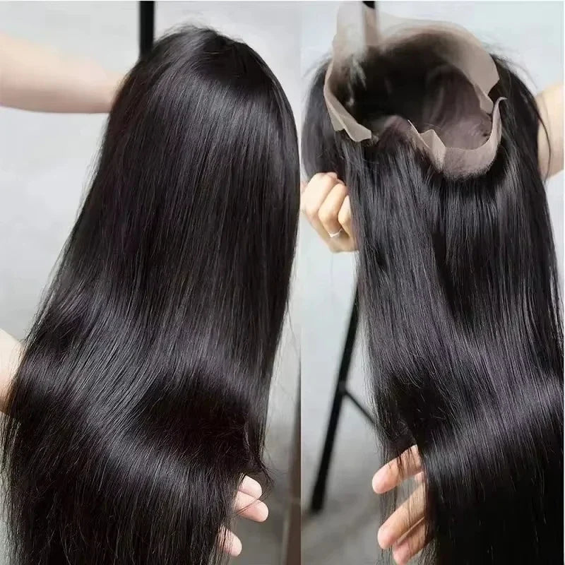 Bone Straight Human Hair Wig – HD Lace Glueless 250% Density