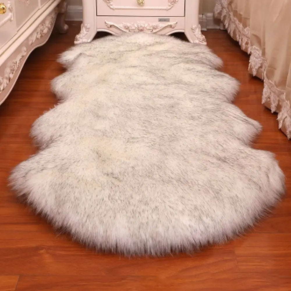 Faux Sheepskin Shaggy Rug – Fluffy Soft Area Mat for Bedroom