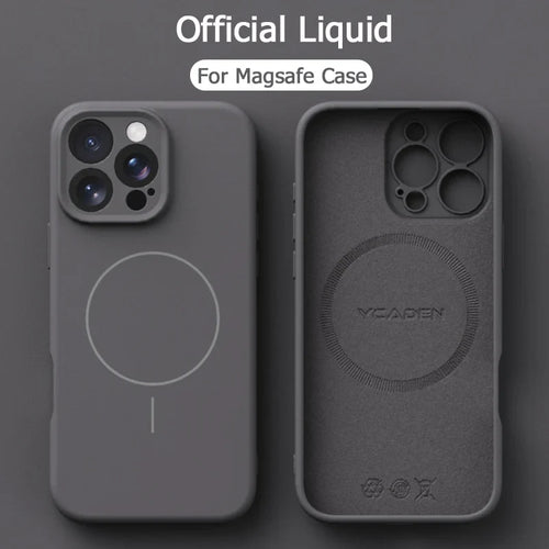 Liquid Silicone MagSafe Magnetic iPhone Case – iPhone 11–16 Pro Max