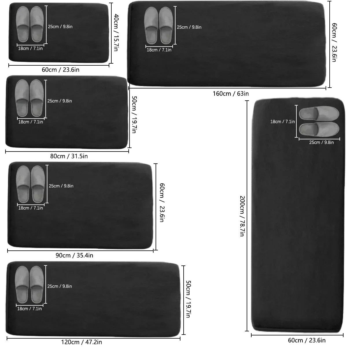 Flannel Kitchen Runner Mat – Non-Slip, Absorbent & Dirt-Resistant