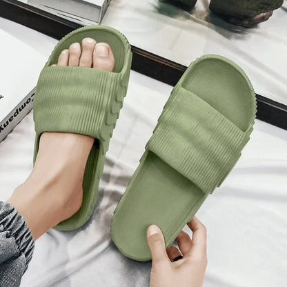 Soft EVA Slide Slippers – Non-Slip Indoor Bathroom Sandals for Men & Women