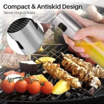 Glass Oil Spray Bottle – 100ml Kitchen Olive Oil Mister for Cooking & BBQ