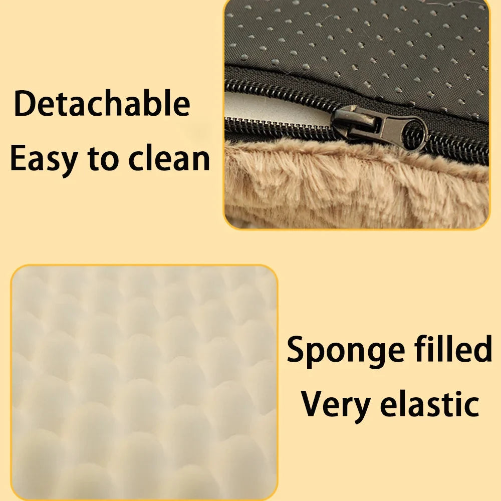 Orthopedic Dog Crate Mat – Washable Faux Fur Pet Bed Pad
