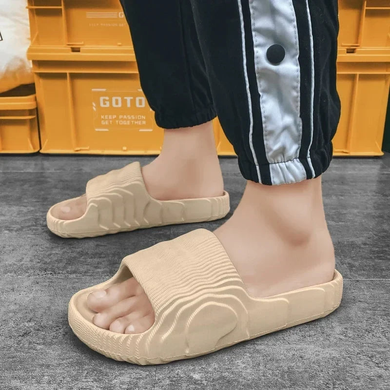 Soft EVA Slide Slippers – Non-Slip Indoor Bathroom Sandals for Men & Women