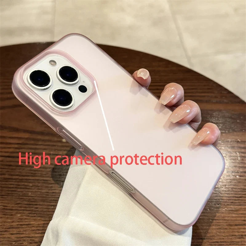 Soft Matte Candy Phone Case for iPhone 16 15 14 13 12 11 Pro Max Plus XR XS