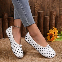 White Polka Dots