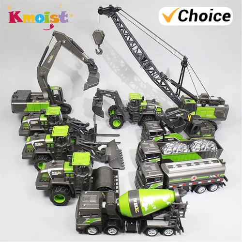 1:50 Scale Die-Cast Construction Vehicle Toy – Truck, Excavator, Crane & More