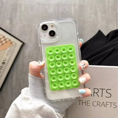 Transparent Airbag iPhone Case – 3D Suction Cup Drop Protection