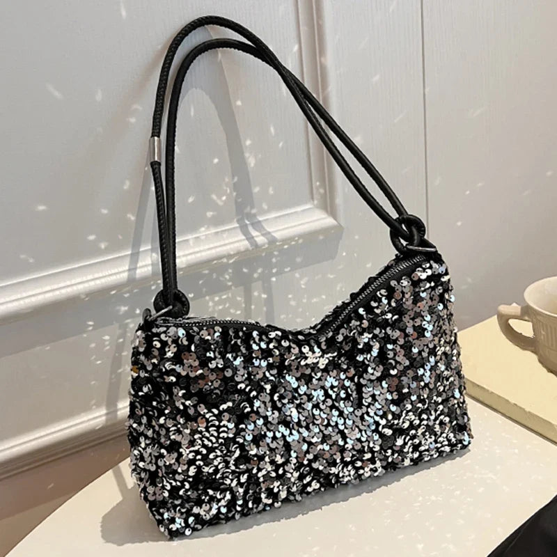 Sequin Underarm Bag – Trendy Mini Shoulder Bag for Women