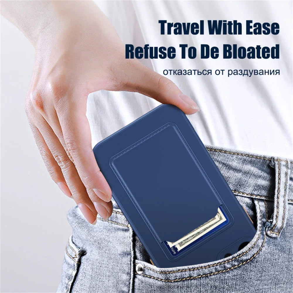 Silicone Wallet iPhone Case with Card Holder Slot