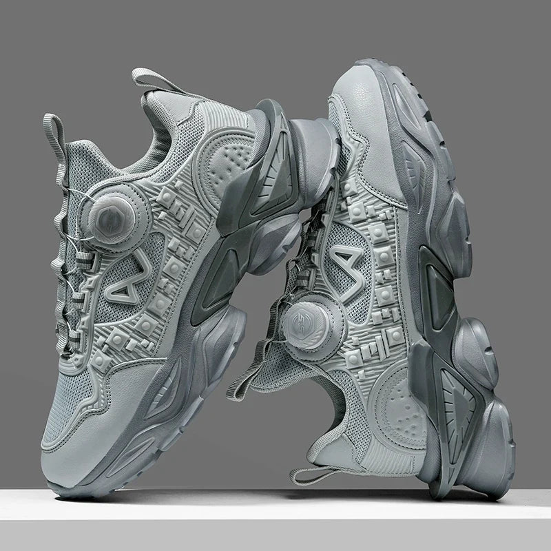 Men's Chunky Sneakers – Air Cushion Sole, Breathable Casual Running Shoes