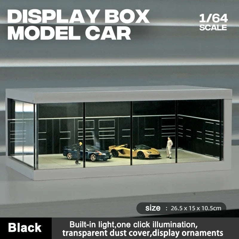 Garage Scene Diorama Model Kit – Collectible Decoration (No Dolls or Cars Included)