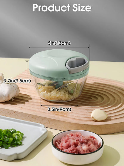 Manual Garlic Chopper & Vegetable Mincer – Pull String
