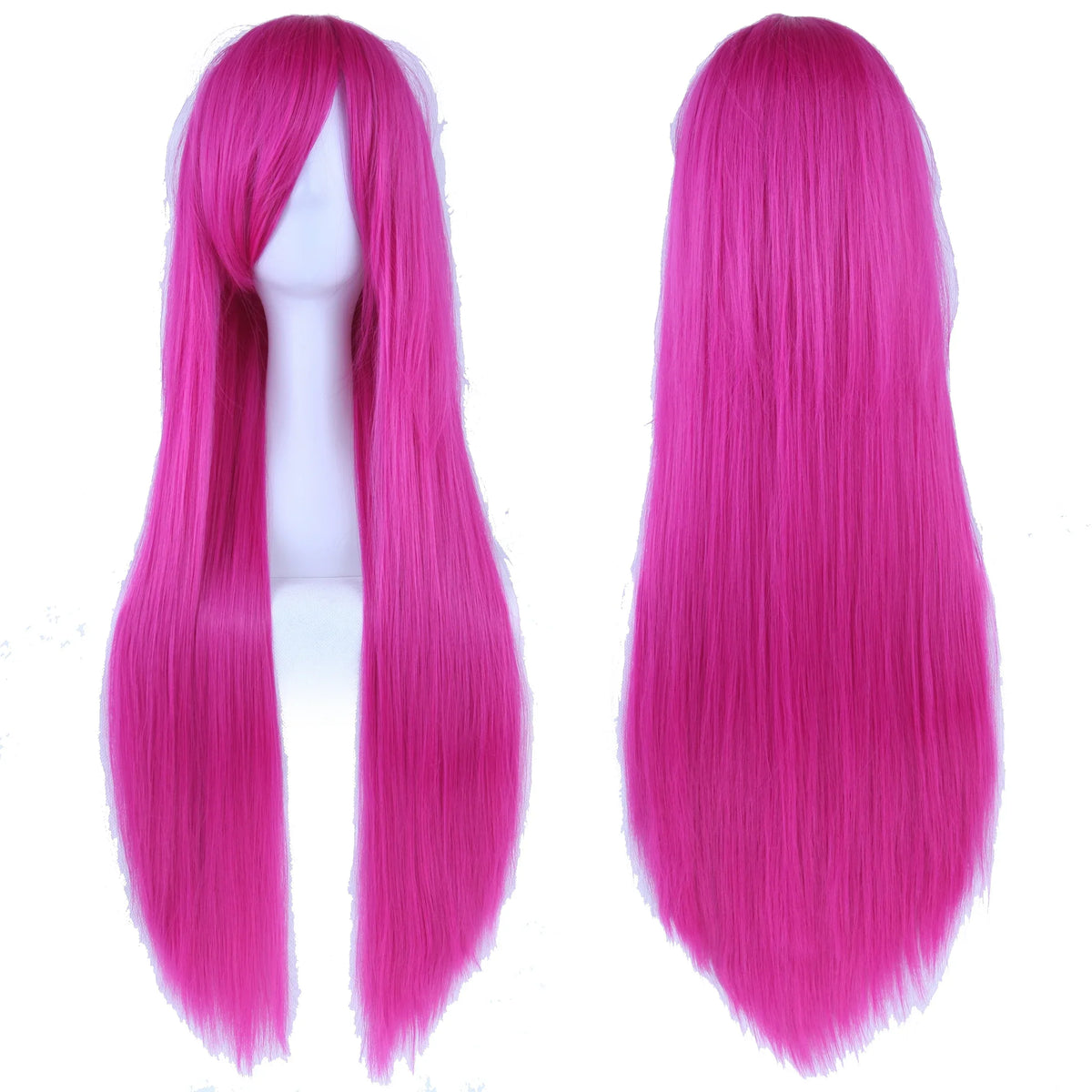 Long Straight Cosplay Wig 32 Inch Synthetic Hair