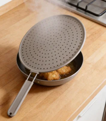 Silicone Splatter Screen for Frying Pan – Oil Splash Guard