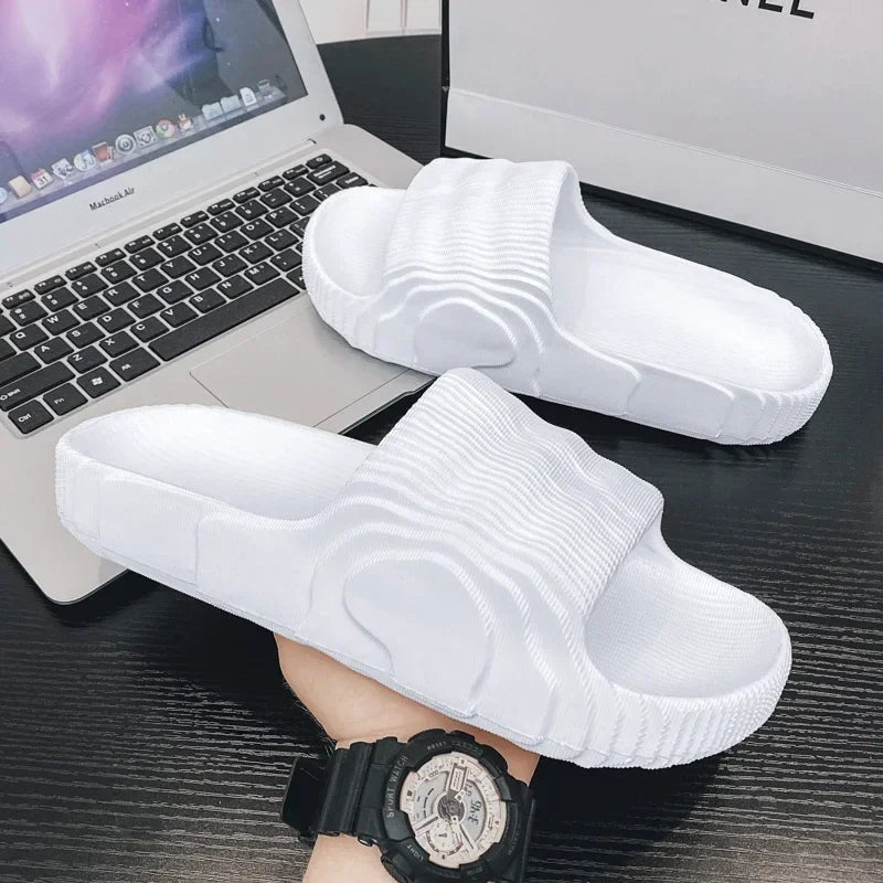 Soft EVA Slide Slippers – Non-Slip Indoor Bathroom Sandals for Men & Women