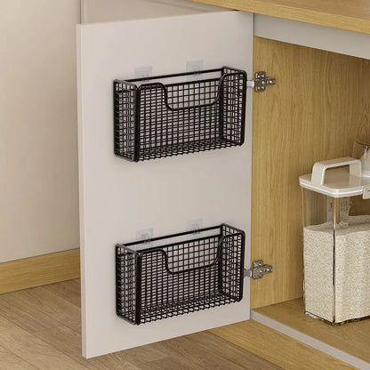 Punch-Free Wall-Mounted Storage Rack – Kitchen & Bathroom Organizer