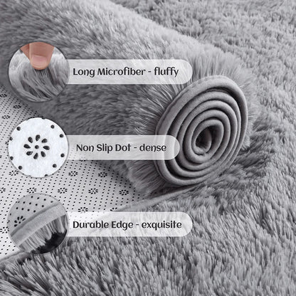 Fluffy Shag Rug – Ultra-Soft Non-Slip Plush Carpet for Bedroom & Living Room