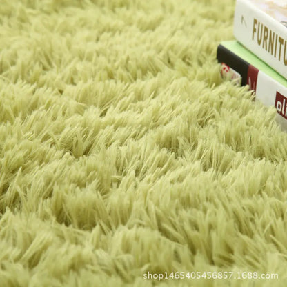 Gradient Shag Rug – Soft Non-Slip Machine Washable Carpet for Bedroom & Living Room