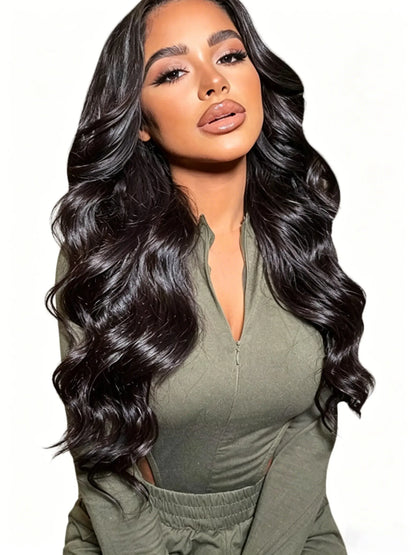 Body Wave HD Lace Front Wig Brazilian Virgin Human Hair 180% 200% Density