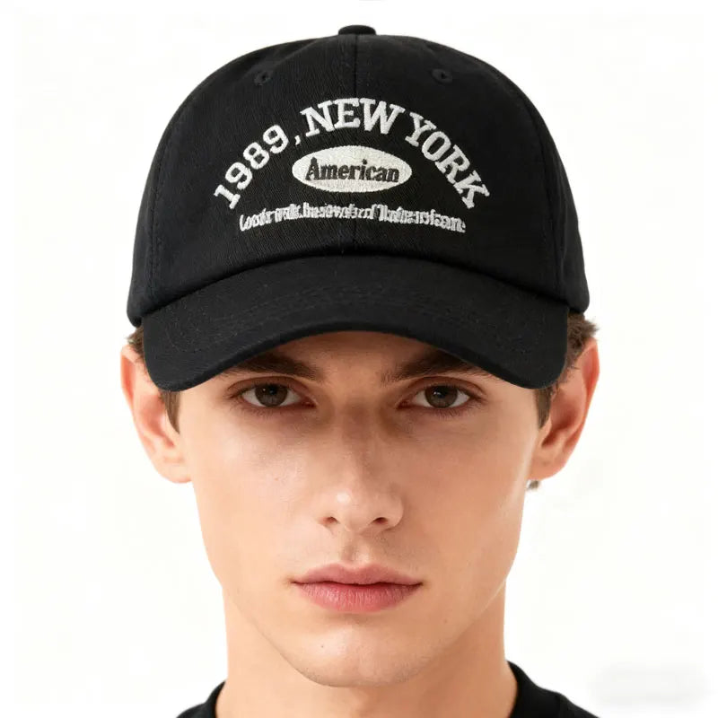 Embroidered Baseball Cap – 1989 New York Vintage Sun Hat