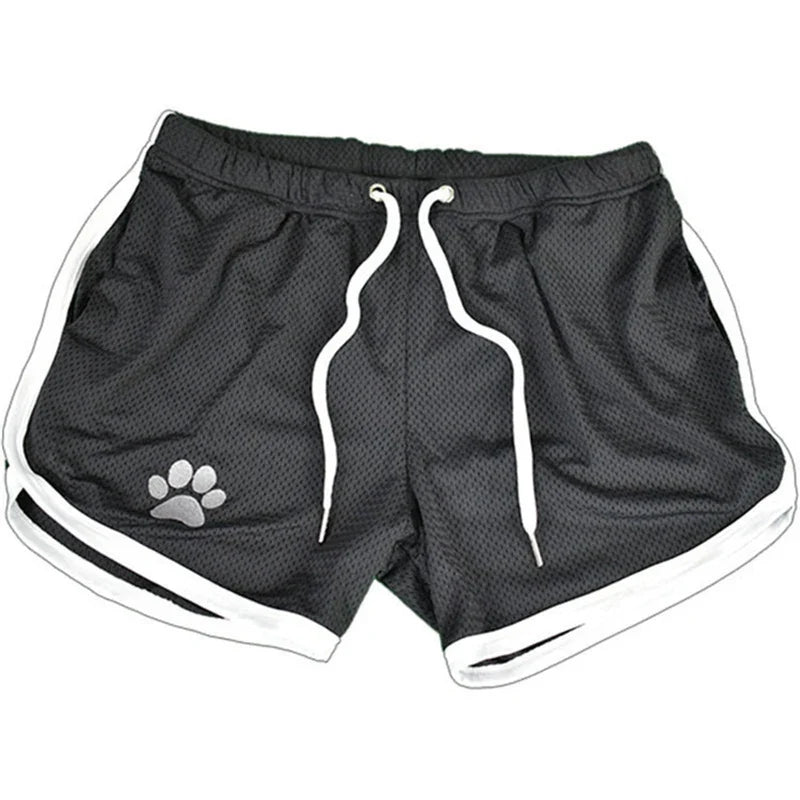 Men's Mesh Running Shorts Breathable Gym Fitness Short Pants