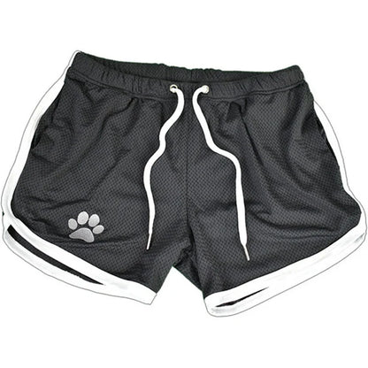 Men's Mesh Running Shorts Breathable Gym Fitness Short Pants
