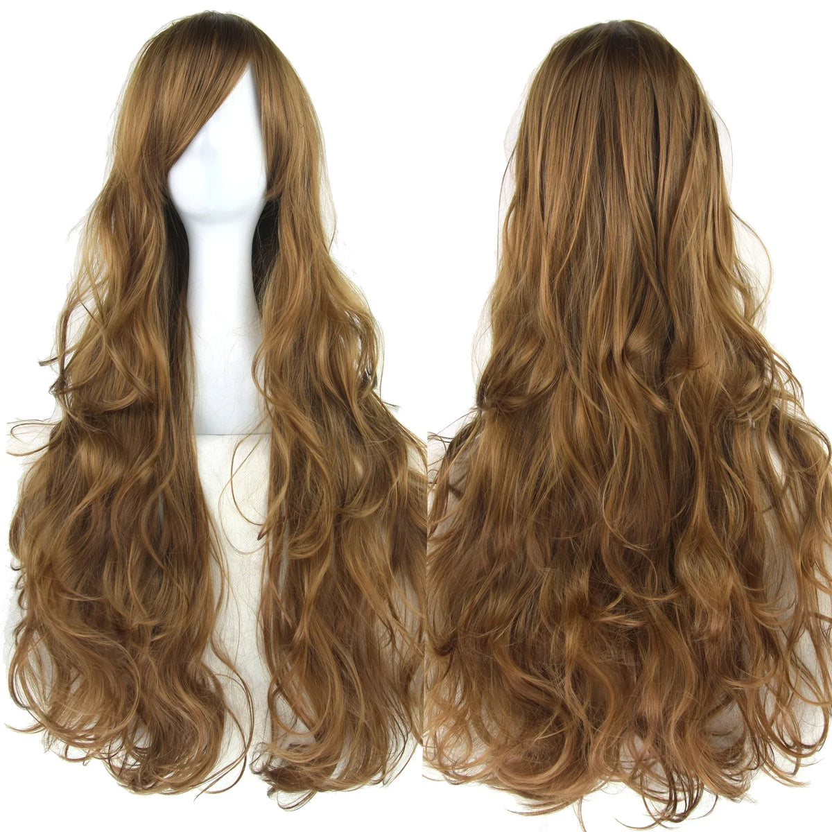 Long Curly Cosplay Wig – Synthetic Party Wig for Women