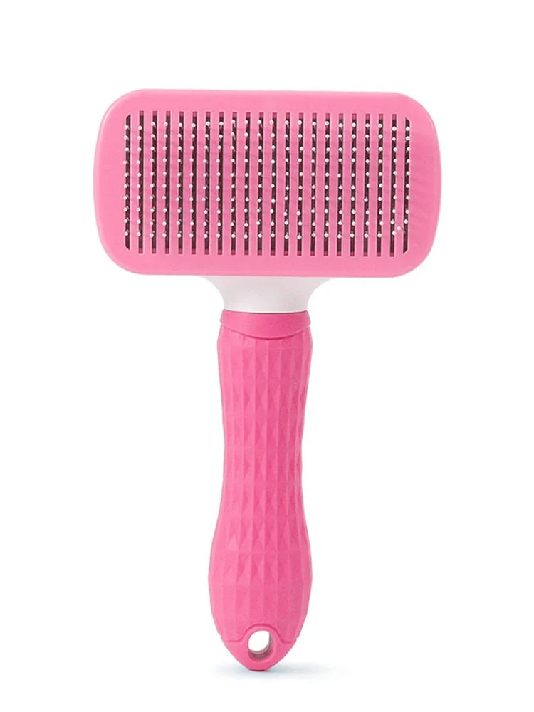Self-Cleaning Pet Grooming Brush – Deshedding Slicker for Dogs & Cats