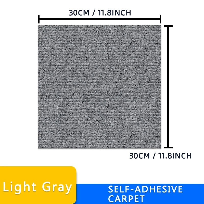 Self-Adhesive Carpet Tiles 40pcs – 30x30cm Peel & Stick Floor Mat