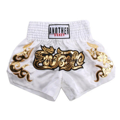 Muay Thai Shorts – Embroidery Kickboxing & Martial Arts Training Pants
