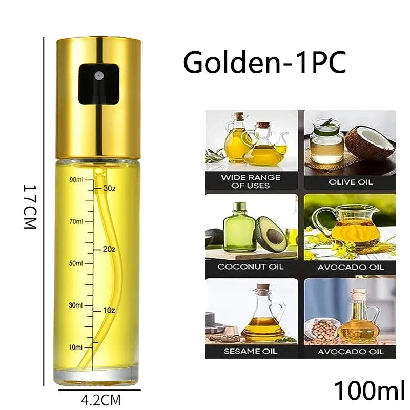 Glass Oil Spray Bottle – 100ml Kitchen Olive Oil Mister for Cooking & BBQ