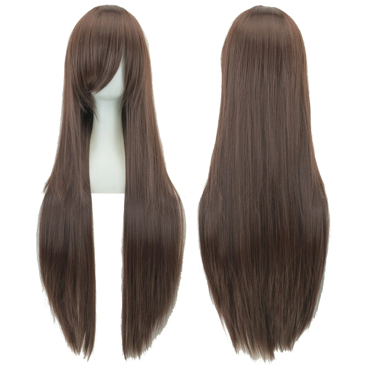 Long Straight Cosplay Wig 32 Inch Synthetic Hair