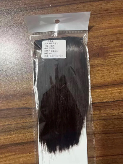 Hair Topper Pad Synthetic Straight Top Cover Hairpiece for Women