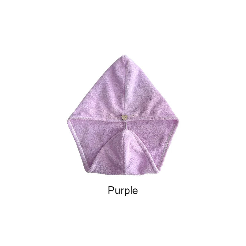Microfiber Hair Drying Turban – Absorbent Shower Head Wrap