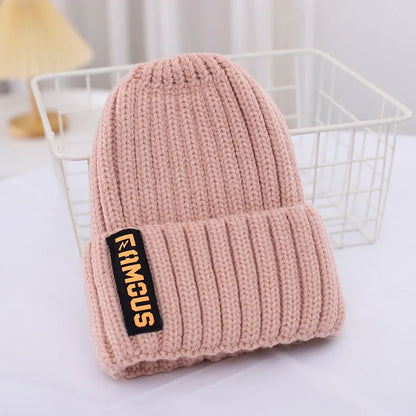 Korean Style Knit Beanie – Warm Ear Protection Winter Hat for Women
