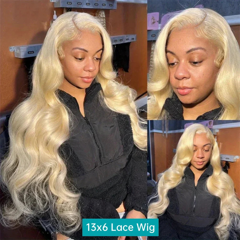 613 Blonde Body Wave Lace Front Wig – 13x4 & 13x6 HD Lace Human Hair
