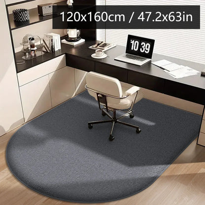 Office Chair Mat Flannel Desk Floor Protector – Thick Arched Carpet